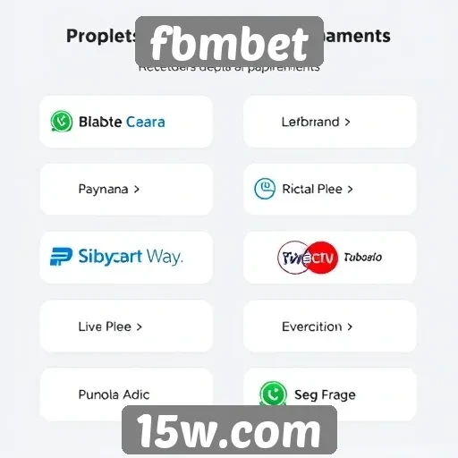 Métodos de pagamento aceitos pelo fbmbet